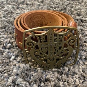 Juicy Couture Chocolate Belt GENUINE LEATHER Size M